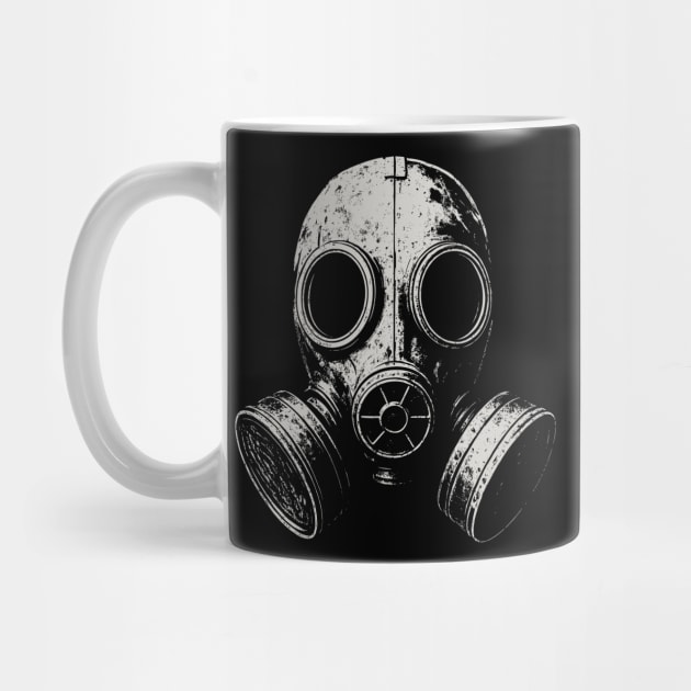 Gas Mask Urban Survival Post Apocalyptic Street Art by Anticorporati